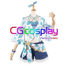 画像8: 「一部在庫」ラブライブ！蓮ノ空女学院スクールアイドルクラブ　日野下花帆　乙宗梢　村野さやか　夕霧綴理　大沢瑠璃乃　藤島慈　全員　夏めきペイン　コスプレ衣装 (8)