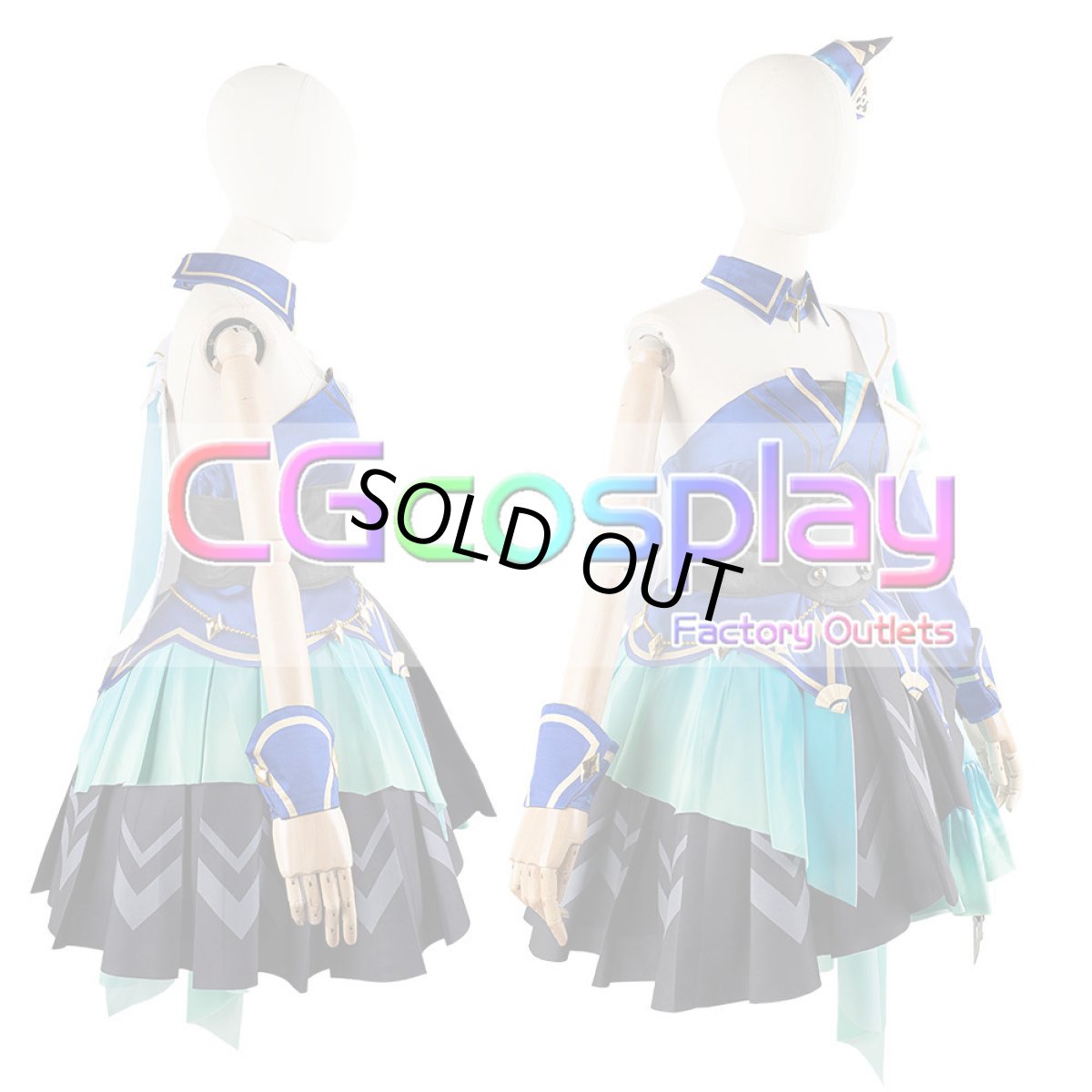 画像5: 20%off 「一部在庫」ウマ娘プリティーダービー　ヴィルシーナ　勝負服　コスプレ衣装 (5)