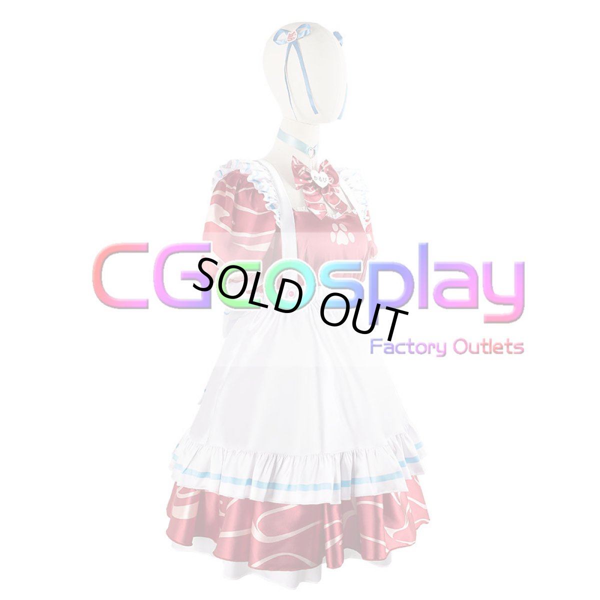 画像2: 「一部在庫」バーチャルYouTuber　Vtuber　赤見かるび　コスプレ衣装 (2)