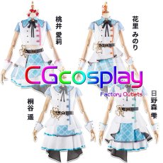 画像6: プロジェクトセカイ カラフルステージ！ feat. 初音ミク　MORE MORE JUMP！　3rd ANNIVERSARY 　花里みのり　日野森雫　桃井愛莉　桐谷遥　コスプレ衣装 (6)