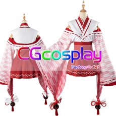 画像9: 「一部在庫」バーチャルYouTuber　Vtuber　百鬼あやめ　巫女服　コスプレ衣装 (9)