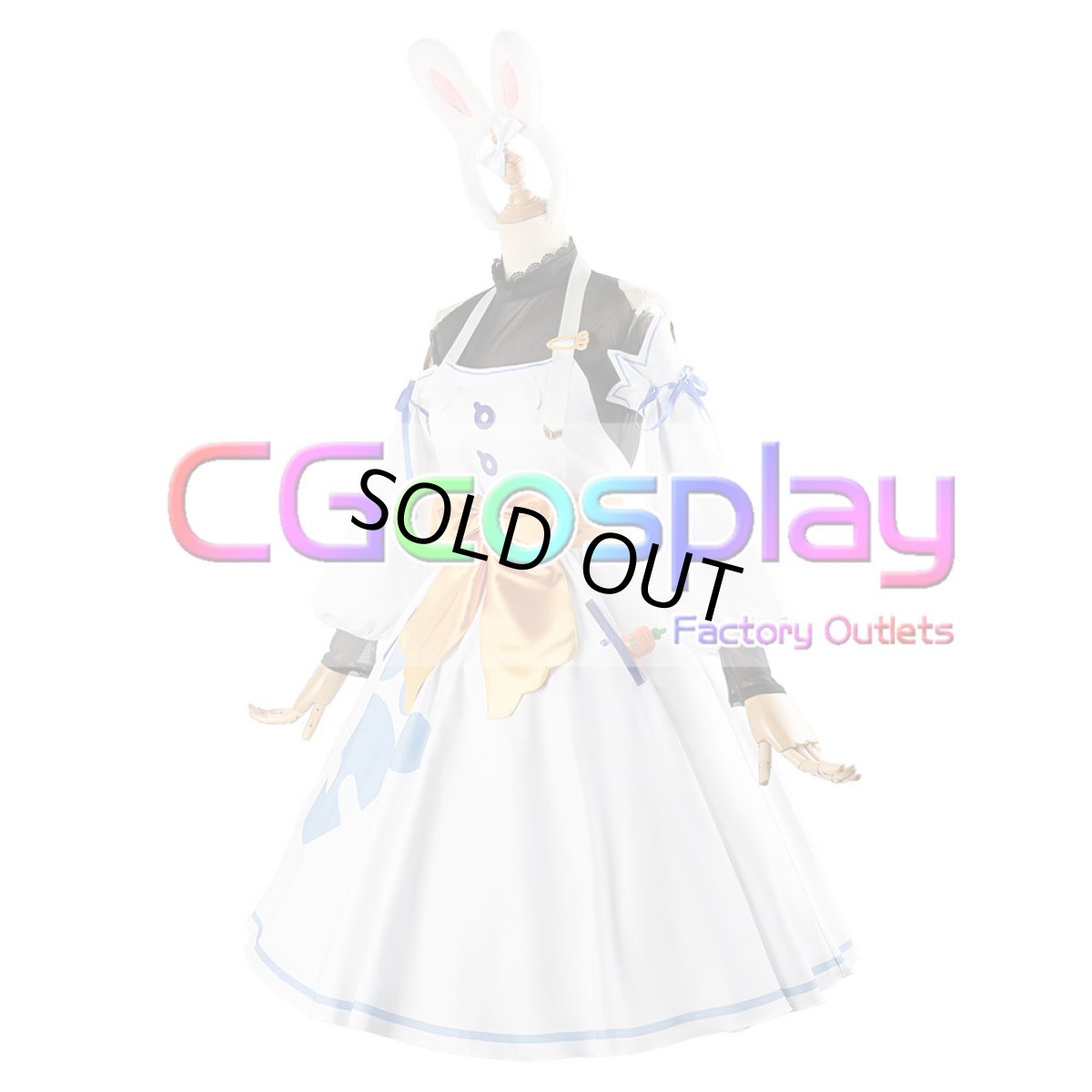 画像7: 50%off 在庫品(翌日発送) (女性用Sサイズ) バーチャルYouTuber Vtuber ホロライブ 兎田ぺこら マミー コスプレ衣装 (7)