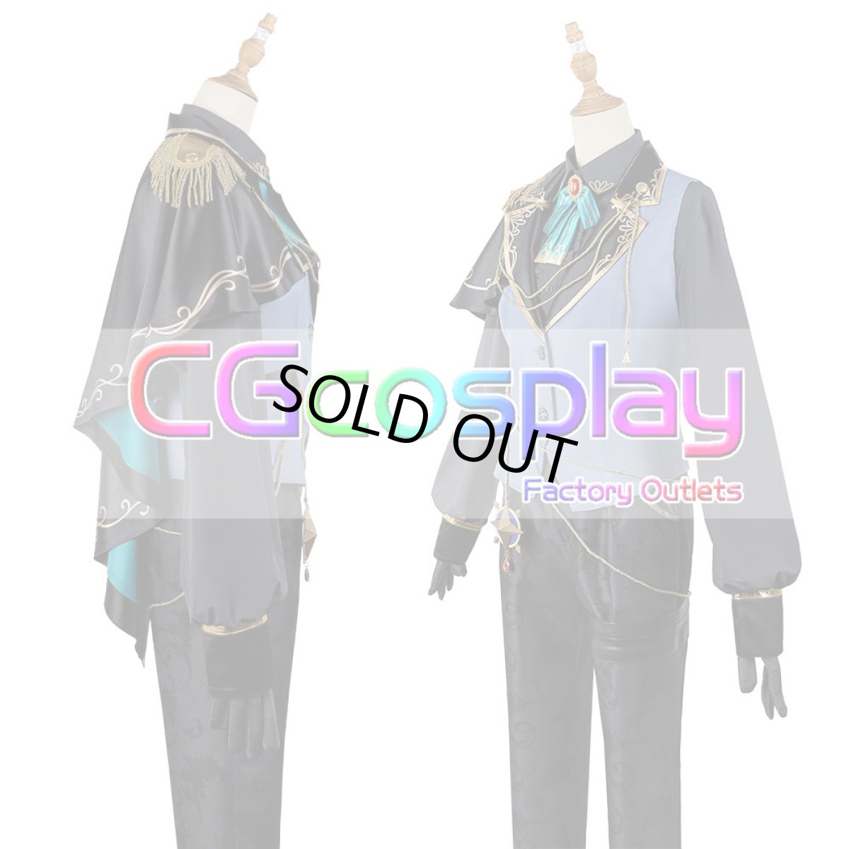 画像5: 「一部在庫」プロジェクトセカイ カラフルステージ！ feat. 初音ミク　うたかたの安らぎ　深淵に立つ騎士装束　朝比奈まふゆ　コスプレ衣装 (5)