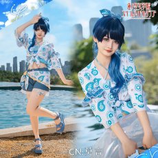 画像4: 「一部在庫」ラブライブ！蓮ノ空女学院スクールアイドルクラブ　日野下花帆　乙宗梢　村野さやか　夕霧綴理　大沢瑠璃乃　藤島慈　全員　夏めきペイン　コスプレ衣装 (4)