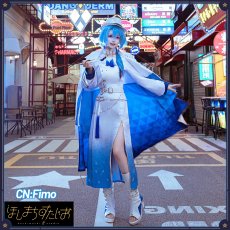 画像4: 「一部在庫」バーチャルYouTuber　Vtuber　星街すいせい　新衣装　東洋風スーツ衣装　白＆黒ver.　コスプレ衣装 (4)