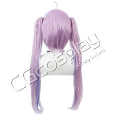 画像2: バーチャルYouTuber　VTuber　VSPO 紫?るな　コスプレウィッグ　コスプレ衣装 (2)