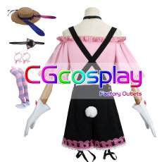 画像2: バーチャルYouTuber　VTuber　ファーマー　オーバーオール衣装　コスプレ衣装 (2)