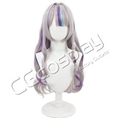 画像1: バーチャルYouTuber　Vtuber　紫咲シオン　 ゲーミング衣装　コスプレウィッグ　コスプレ衣装 (1)