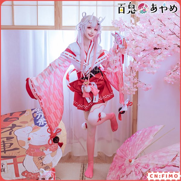 百鬼あやめ コスプレ ウィッグ付き 617FduFVdHL._AC_UY350_.jpg