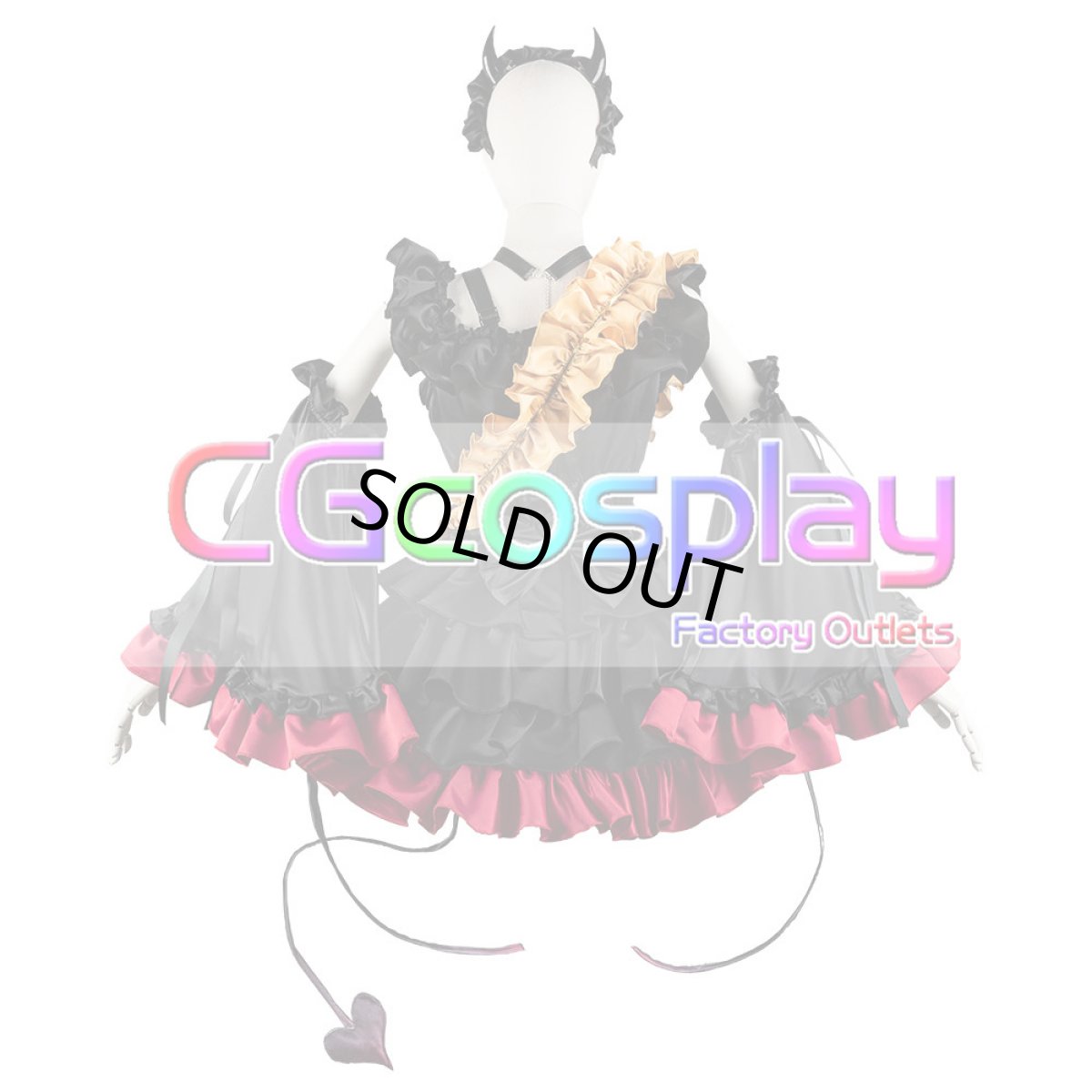 画像8: 「一部在庫」VOCALOID Synthesizer V　重音テト　ハロウィン衣装　コスプレ衣装　カボチャ飾り追加可 (8)