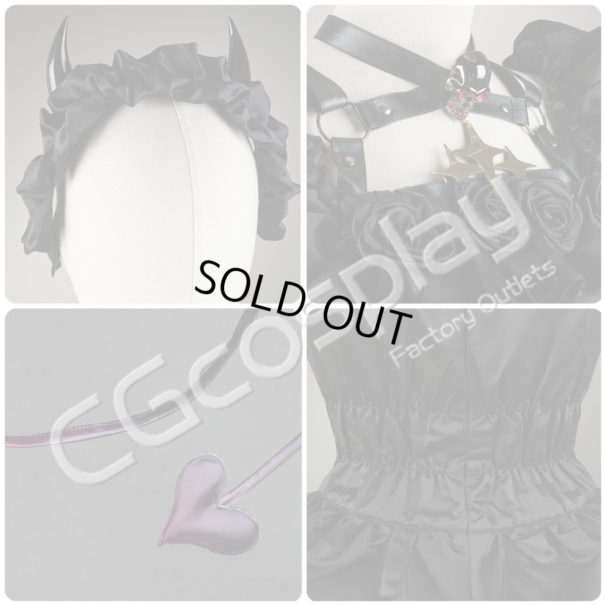 画像11: 「一部在庫」VOCALOID Synthesizer V　重音テト　ハロウィン衣装　コスプレ衣装　カボチャ飾り追加可 (11)