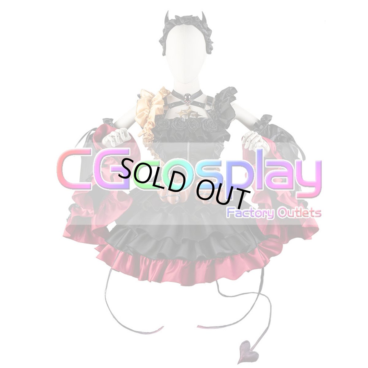 画像5: 「一部在庫」VOCALOID Synthesizer V　重音テト　ハロウィン衣装　コスプレ衣装　カボチャ飾り追加可 (5)