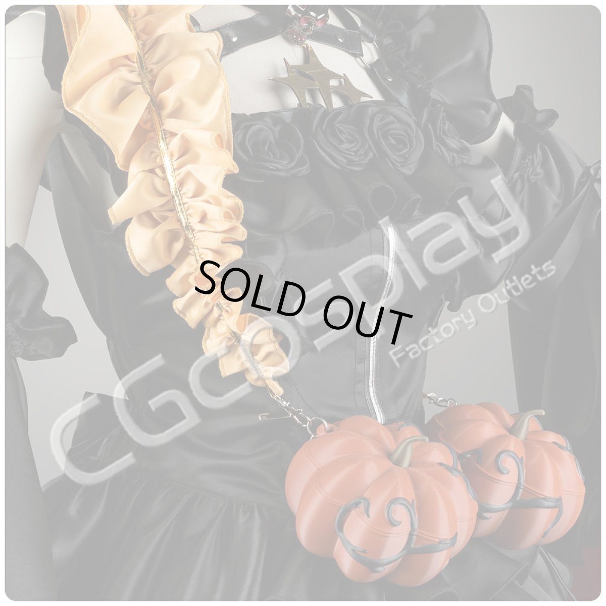 画像10: 「一部在庫」VOCALOID Synthesizer V　重音テト　ハロウィン衣装　コスプレ衣装　カボチャ飾り追加可 (10)