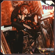 画像2: VOCALOID Synthesizer V　重音テト　ハロウィン衣装　コスプレ衣装　カボチャ飾り追加可 (2)