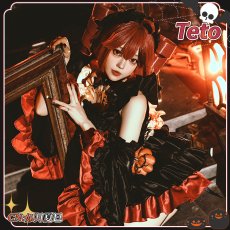 画像3: VOCALOID Synthesizer V　重音テト　ハロウィン衣装　コスプレ衣装　カボチャ飾り追加可 (3)