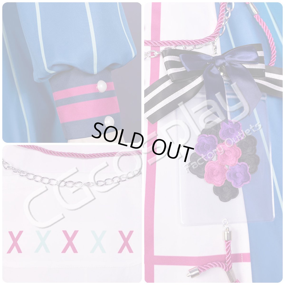 画像10: 「一部在庫」プロジェクトセカイ カラフルステージ！ feat. 初音ミク　猫耳おばけの案内人　てりぶる★なーすさん　朝比奈まふゆ　コスプレ衣装 (10)