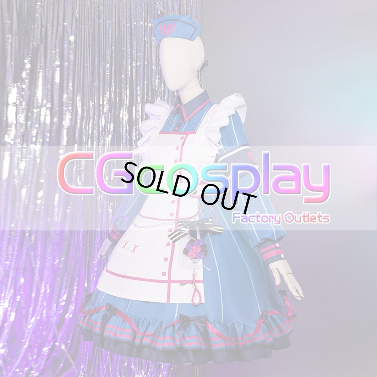 画像6: 「一部在庫」プロジェクトセカイ カラフルステージ！ feat. 初音ミク　猫耳おばけの案内人　てりぶる★なーすさん　朝比奈まふゆ　コスプレ衣装 (6)