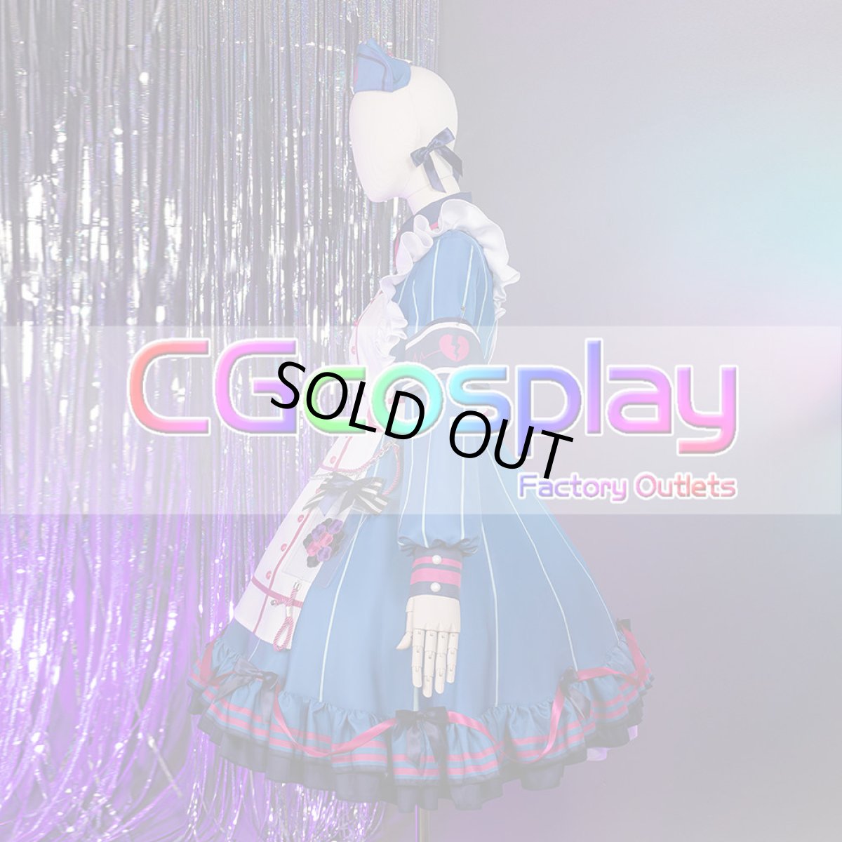 画像7: 「一部在庫」プロジェクトセカイ カラフルステージ！ feat. 初音ミク　猫耳おばけの案内人　てりぶる★なーすさん　朝比奈まふゆ　コスプレ衣装 (7)