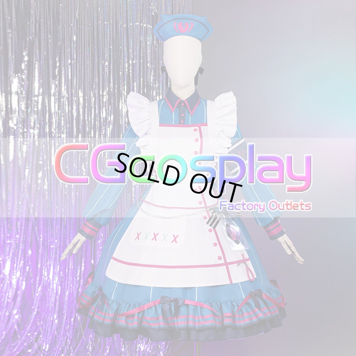 画像5: 「一部在庫」プロジェクトセカイ カラフルステージ！ feat. 初音ミク　猫耳おばけの案内人　てりぶる★なーすさん　朝比奈まふゆ　コスプレ衣装 (5)