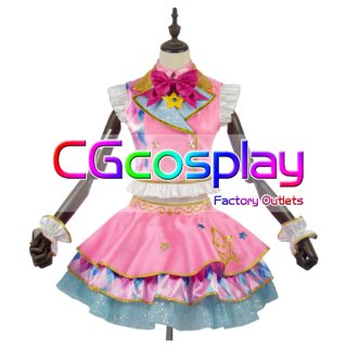 アイカツスターズ 虹野ゆめ S4 制服 コスプレ衣装 アイカツスターズ! 虹野 ゆめ 四ツ星学園制服 コスプレ衣装