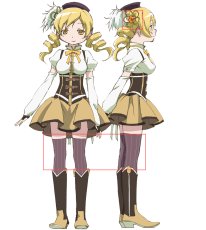 画像3: 魔法少女まどか☆マギカ　巴マミ　ソックス+コルセット+髪飾り(3点)　バラ売り (3)