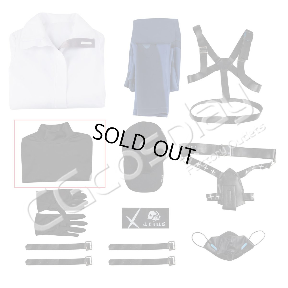 画像2: ブルーアーカイブ　-Blue　Archive-　アリウス分校　錠前サオリ　インナーのみ（1点）　バラ売り (2)