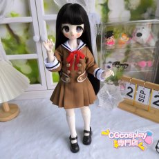 画像2: ドール衣装　セーラー服　制服　スカート　JK　キャラクター　BJD　1/4　球体関節人形　ドール用 (2)