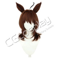 画像1: ウマ娘プリティーダービー　アグネスタキオン　コスプレウィッグ　コスプレ衣装 (1)