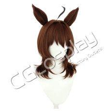 画像3: ウマ娘プリティーダービー　アグネスタキオン　コスプレウィッグ　コスプレ衣装 (3)