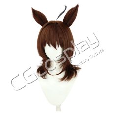 画像2: ウマ娘プリティーダービー　アグネスタキオン　コスプレウィッグ　コスプレ衣装 (2)