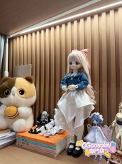 画像2: BJD　1/4　ドール服　デニム風トップス　白スカート　キュート　コーデセット　MDD2.0対応　球体関節人形　ドール用　アニメ　漫画　キャラクター　アニメキャラ (2)