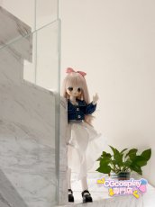 画像3: BJD　1/4　ドール服　デニム風トップス　白スカート　キュート　コーデセット　MDD2.0対応　球体関節人形　ドール用　アニメ　漫画　キャラクター　アニメキャラ (3)