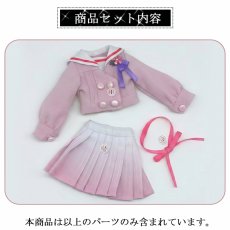 画像5: ドール衣装　cos　コスプレ　ピンクセーラーセット　グラデーションプリーツスカート　MDD対応　1/4ドール用　かわいい　春コーデ　アニメ　漫画　キャラクター　アニメキャラ (5)
