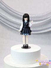 画像1: 20%off　在庫あり　ドール衣装　cos　コスプレ　制服コーデ　ネイビーチェック　学生風ドール服　BJD　1/4　MDD対応　球体関節人形用　ドール用 (1)