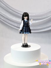 画像2: 20%off　在庫あり　ドール衣装　cos　コスプレ　制服コーデ　ネイビーチェック　学生風ドール服　BJD　1/4　MDD対応　球体関節人形用　ドール用 (2)