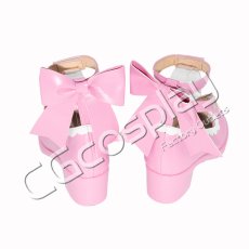 画像4: BanG Dream!（バンドリ！）　Pastel＊Palettes　ふわふわハート 　丸山彩　コスプレ靴/ブーツ　コスプレ衣装 (4)