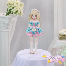 画像4: 王者荣耀　Honor of Kings 　妲己　メイドカフェ　ドール衣装　cos　コスプレ　MDD対応　1/4ドール用　かわいい　春コーデ　アニメ　漫画　キャラクター　アニメキャラ (4)