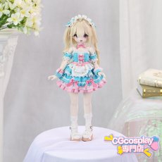 画像2: 王者荣耀　Honor of Kings 　妲己　メイドカフェ　ドール衣装　cos　コスプレ　MDD対応　1/4ドール用　かわいい　春コーデ　アニメ　漫画　キャラクター　アニメキャラ (2)