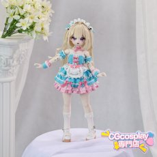 画像1: 王者荣耀　Honor of Kings 　妲己　メイドカフェ　ドール衣装　cos　コスプレ　MDD対応　1/4ドール用　かわいい　春コーデ　アニメ　漫画　キャラクター　アニメキャラ (1)