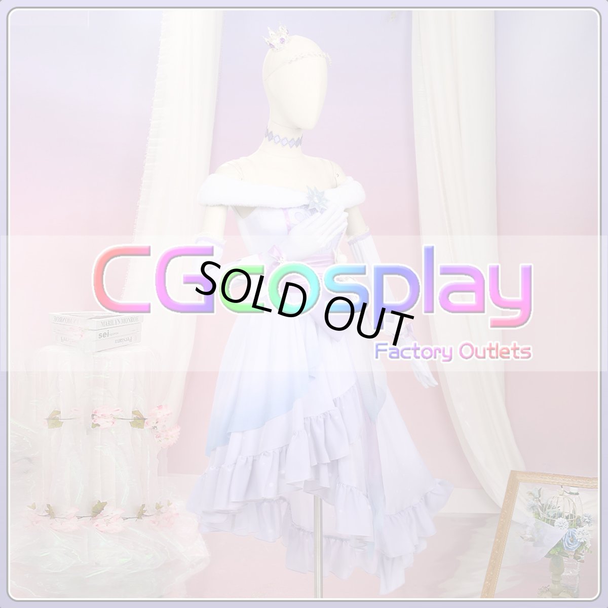 画像8: 「一部在庫」ウマ娘プリティーダービー 　ウマ娘　Glacialis Vega　アドマイヤベガ　クリスマス　コスプレ衣装 (8)