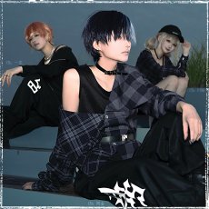 画像2: プロジェクトセカイ カラフルステージ！ feat. 初音ミク　プロセカコラボ衣装　Vivid BAD SQUAD　小豆沢こはね　青柳冬弥　東雲彰人　コスプレ衣装 (2)