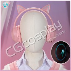 画像20: プロジェクトセカイ カラフルステージ！ feat. 初音ミク　ドーナツとピース！　暁山瑞希　cute white kitty 　コスプレ衣装　イヤホーン追加可（サンプル衣装製作完了）  (20)