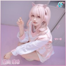 画像6: プロジェクトセカイ カラフルステージ！ feat. 初音ミク　ドーナツとピース！　暁山瑞希　cute white kitty 　コスプレ衣装　イヤホーン追加可（サンプル衣装製作完了）  (6)