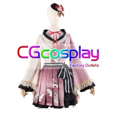 画像9: プロジェクトセカイ カラフルステージ！ feat. 初音ミク　[優しさに励まされて]　暁山 瑞希　和風ロリータファッション　コスプレ衣装 (9)