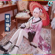画像1: プロジェクトセカイ カラフルステージ！ feat. 初音ミク　[優しさに励まされて]　暁山 瑞希　和風ロリータファッション　コスプレ衣装 (1)