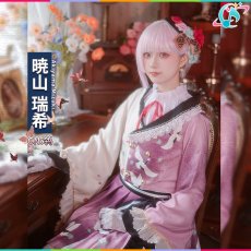 画像2: プロジェクトセカイ カラフルステージ！ feat. 初音ミク　[優しさに励まされて]　暁山 瑞希　和風ロリータファッション　コスプレ衣装 (2)
