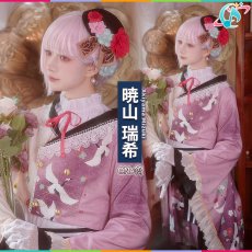画像5: プロジェクトセカイ カラフルステージ！ feat. 初音ミク　[優しさに励まされて]　暁山 瑞希　和風ロリータファッション　コスプレ衣装 (5)
