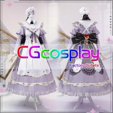 画像1: プロジェクトセカイ カラフルステージ！ feat. 初音ミク　プロセカ　楽しい腹の探り合い　暁山瑞希　Sugary Maid　コスプレ衣装 (1)