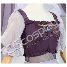 画像4: BanGDream!（バンドリ！）　Roselia　「Sei　stark」　ライブ衣装　宇田川あこ　コスプレ衣装 (4)