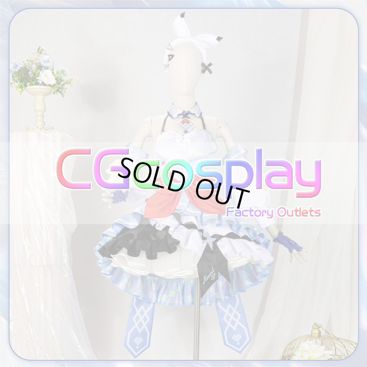 画像8: 「一部在庫」ウマ娘プリティーダービー 　ウマ娘　アーモンドアイ　勝負服　コスプレ衣装 (8)